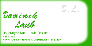 dominik laub business card